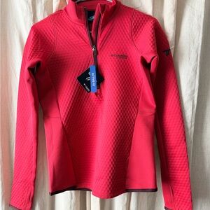 Columbia Vibrant Red Textured Pullover